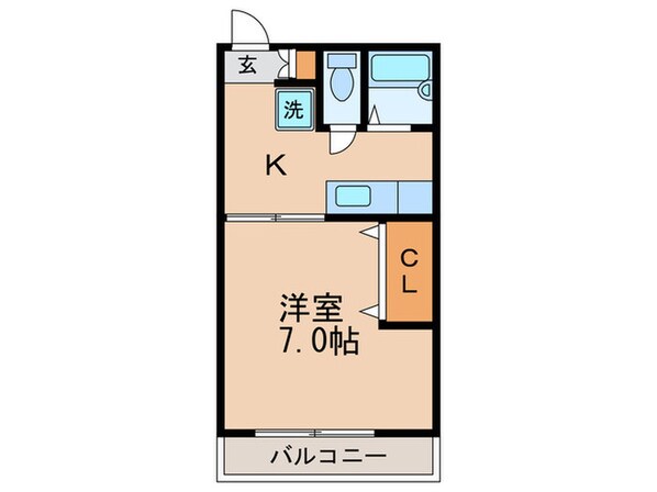 シャトレーヌ山六の物件間取画像